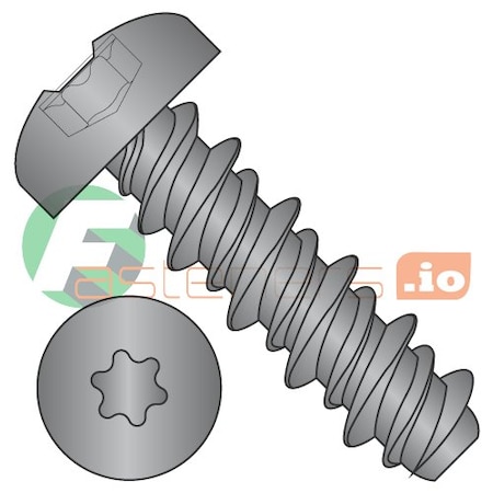 Newport Fasteners Thread Cutting Screw, #6 x 3/8 in, Zinc Plated Steel Pan Head Torx Drive, 10000 PK 735772